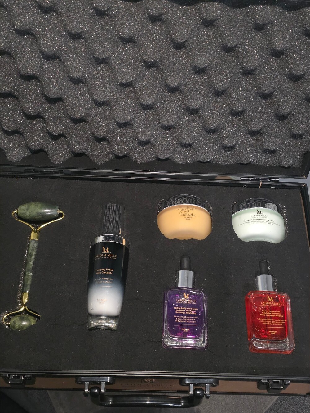 Latoua Mille Hyaluronic Acid Collection 6-Piece Skincare Case Set MSRP $6800